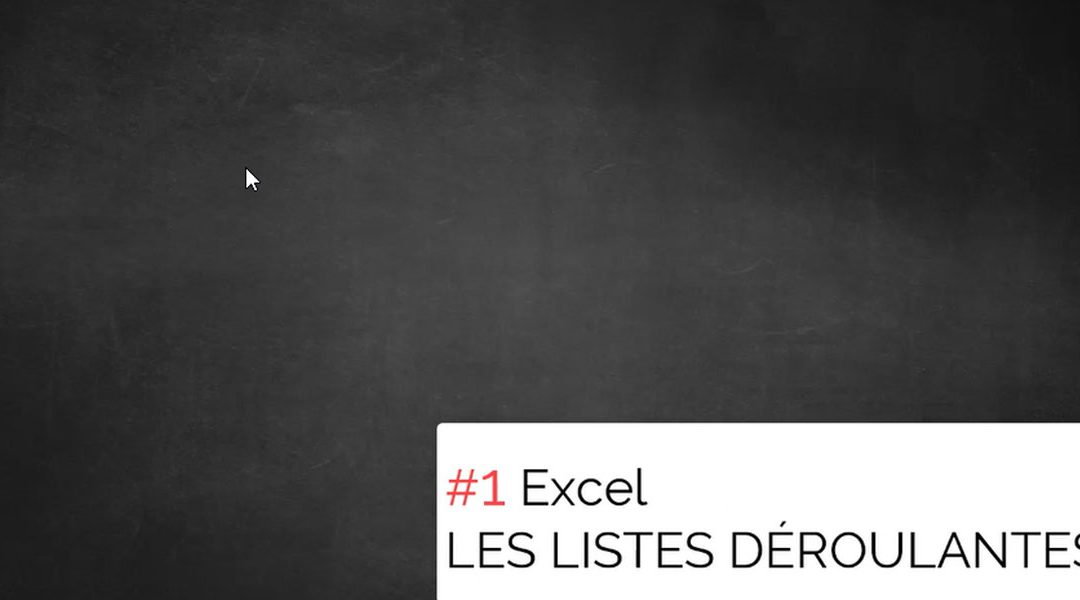 Créer une liste déroulante avec Excel